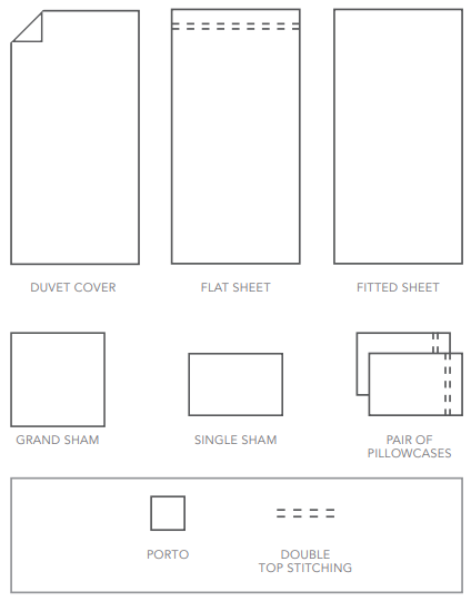 Porto | Sateen Duvet Cover and Pillow Sham - 100% Egyptian cotton